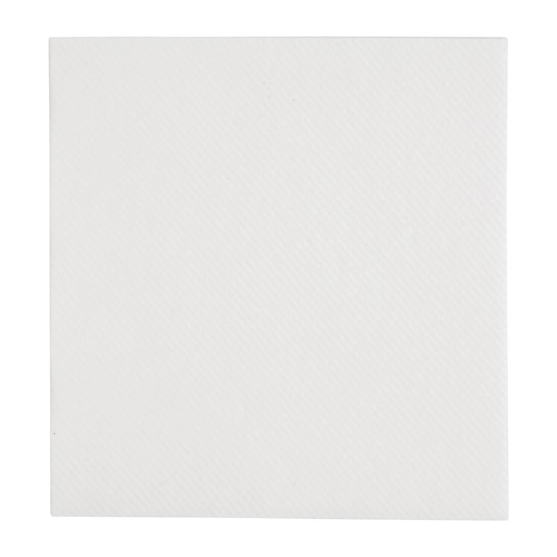 Fiesta Recyclable Premium Tablin Cocktail Napkin White 24x24cm Airlaid 1/4 Fold (2400 Pack)