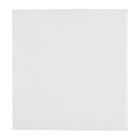 Fiesta Recyclable Premium Tablin Cocktail Napkin White 24x24cm Airlaid 1/4 Fold (2400 Pack)