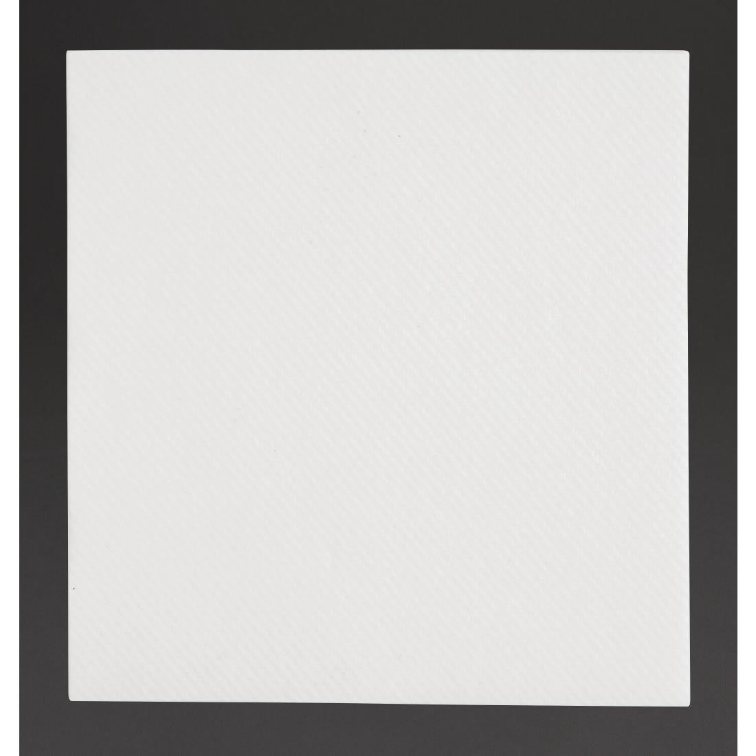 Fiesta Recyclable Premium Tablin Cocktail Napkin White 24x24cm Airlaid 1/4 Fold (2400 Pack)