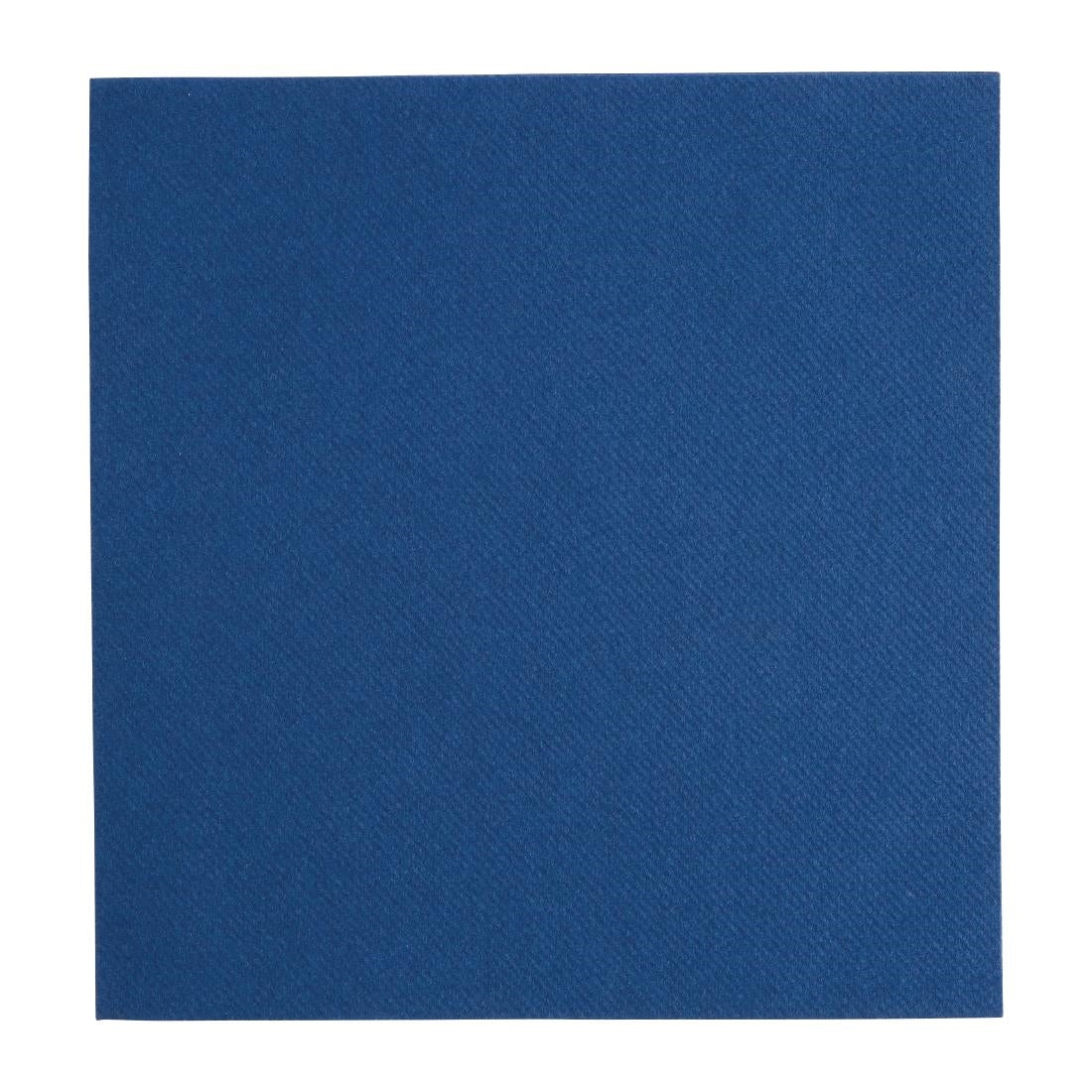 Fiesta Recyclable Premium Tablin Dinner Napkin Dark Blue 40x40cm Airlaid 1/4 Fold (500 Pack)