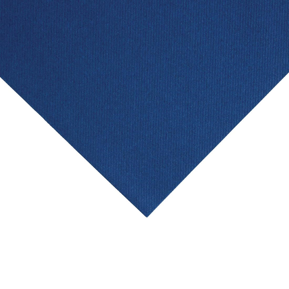 Fiesta Recyclable Premium Tablin Dinner Napkin Dark Blue 40x40cm Airlaid 1/4 Fold (500 Pack)