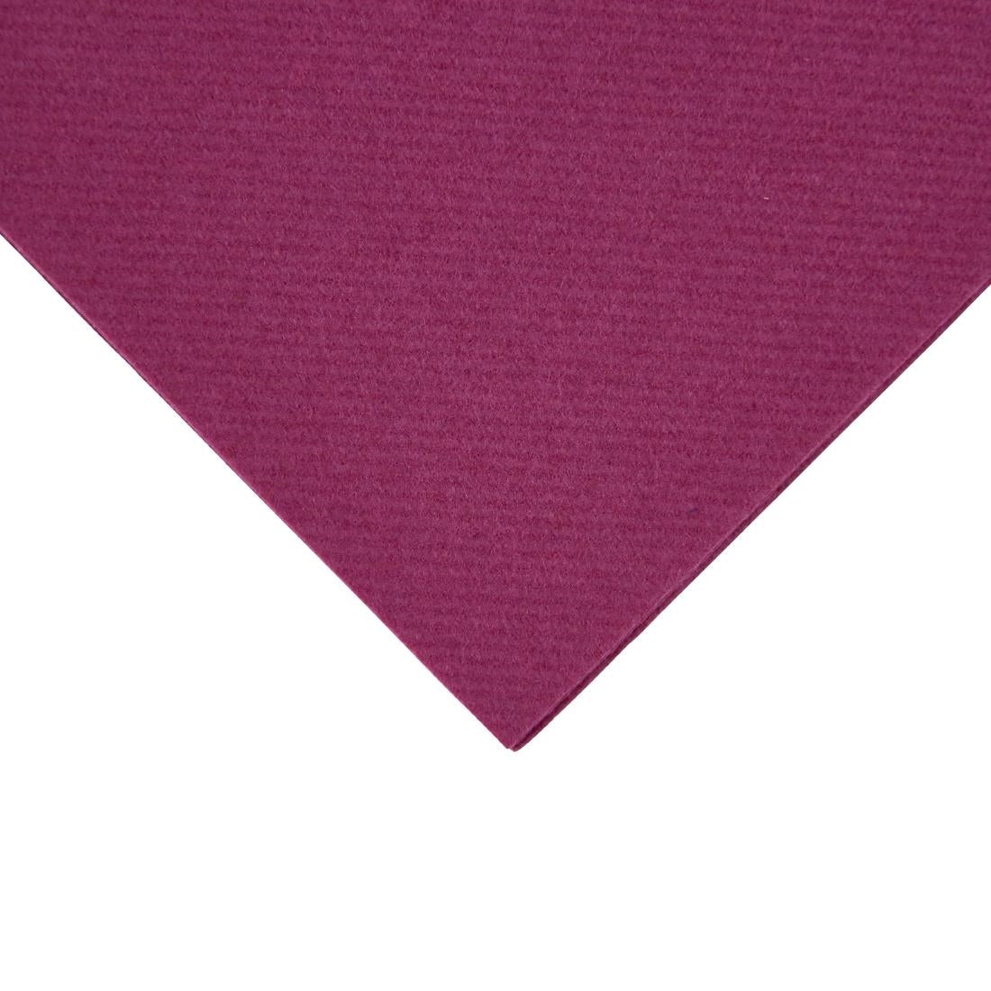 Fiesta Recyclable Premium Tablin Dinner Napkin Plum 40x40cm Airlaid 1/8 Fold (500 Pack)