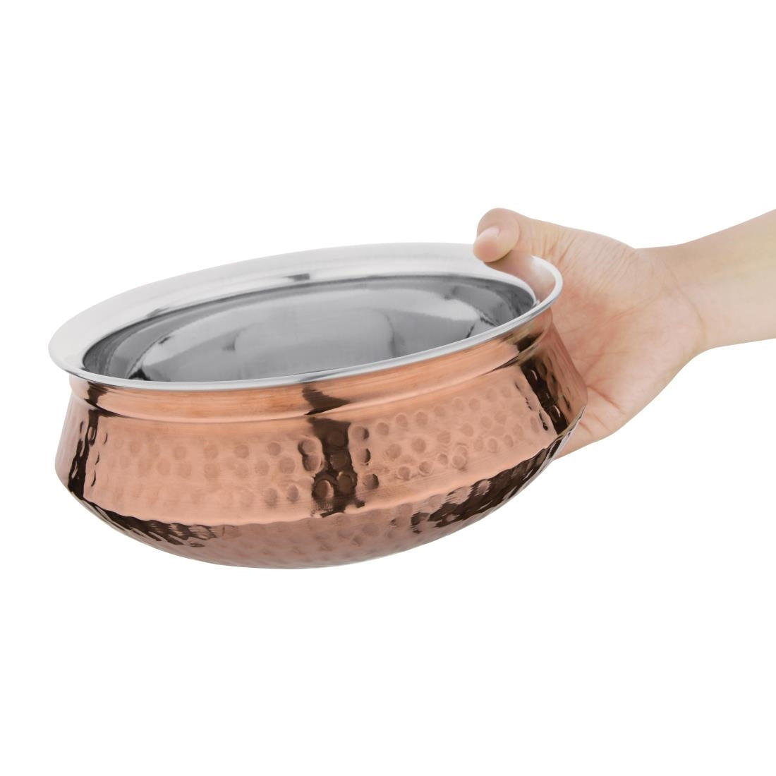 Olympia Large Handi Serving Dish Copper 1.5Ltr