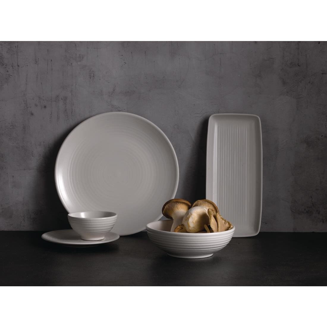 Dudson Evo Pearl Rectangular Trays 272x125mm (6 Pack)