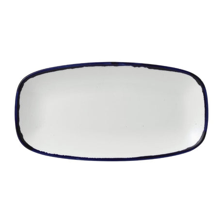 Dudson Harvest Chefs' Oblong Plates Ink 298x153mm (12 Pack)