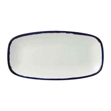Dudson Harvest Chefs' Oblong Plates Ink 355x189mm (6 Pack)