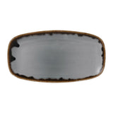 Dudson Harvest Chefs' Oblong Plates Grey 355x189mm (6 Pack)