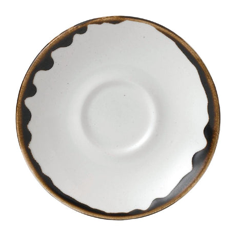 Dudson Harvest Espresso Saucers Natural 114mm (12 Pack)