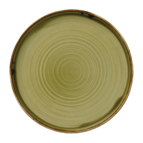 Dudson Harvest Walled Plates Green 260mm (6 Pack)
