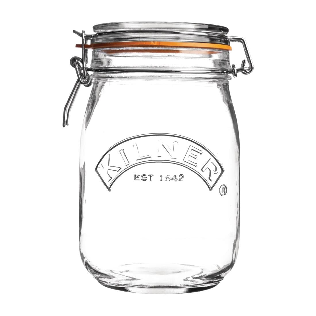 Kilner Clip Top Round Preserve Jar 1000ml (4 Pack)