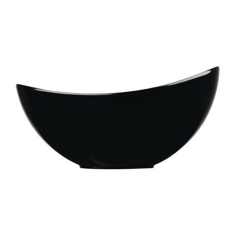 Churchill Melamine Buffet Bowls Black 355x250mm (2 Pack)