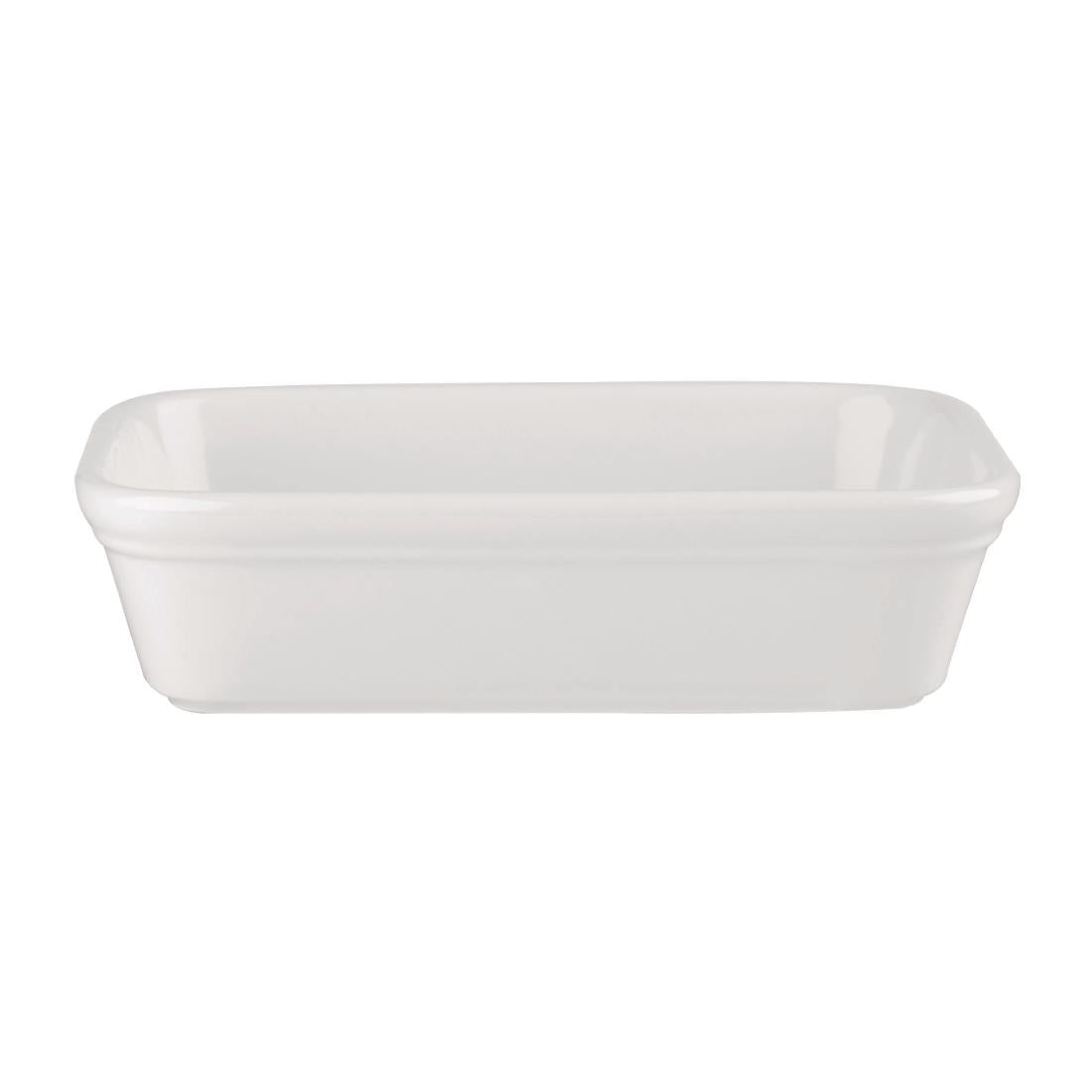 Churchill Cookware Shallow Rectangular Dishes White 155x115mm (12 Pack ...