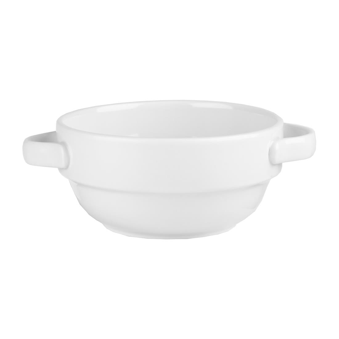 Chef Stack Bowl Churchill Profile Handled Stacking Bowls White 115mm (6 Pack ...