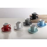 Olympia Cafe Flat White Saucers Black 135mm (12 Pack)