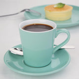 Olympia Cafe Flat White Cups Aqua 170ml (12 Pack)