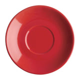 Olympia Cafe Red Saucers 131mm (12 Pack)