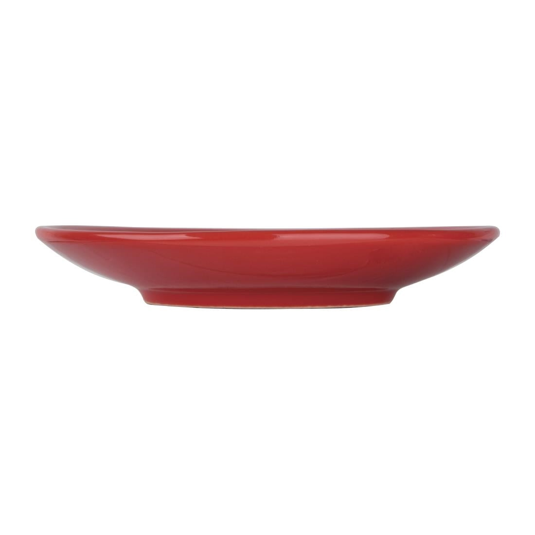 Olympia Cafe Red Saucers 131mm (12 Pack)