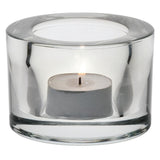 Utopia Chunky Clear Tealight Holders (12 Pack)