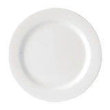 Utopia Melamine Wide Rimmed Plates White 230mm (6 Pack)