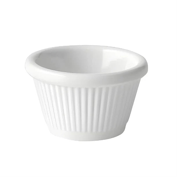 Utopia Fluted Ramekins White 30ml (12 Pack)