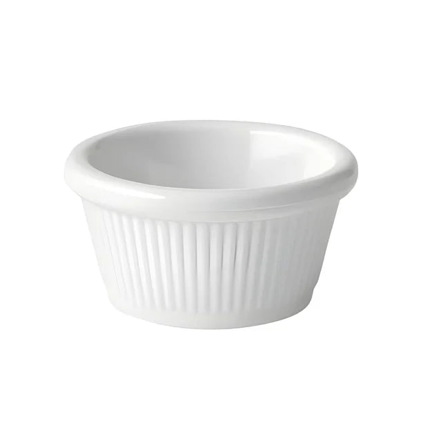 Utopia Fluted Ramekins White 60ml (12 Pack)