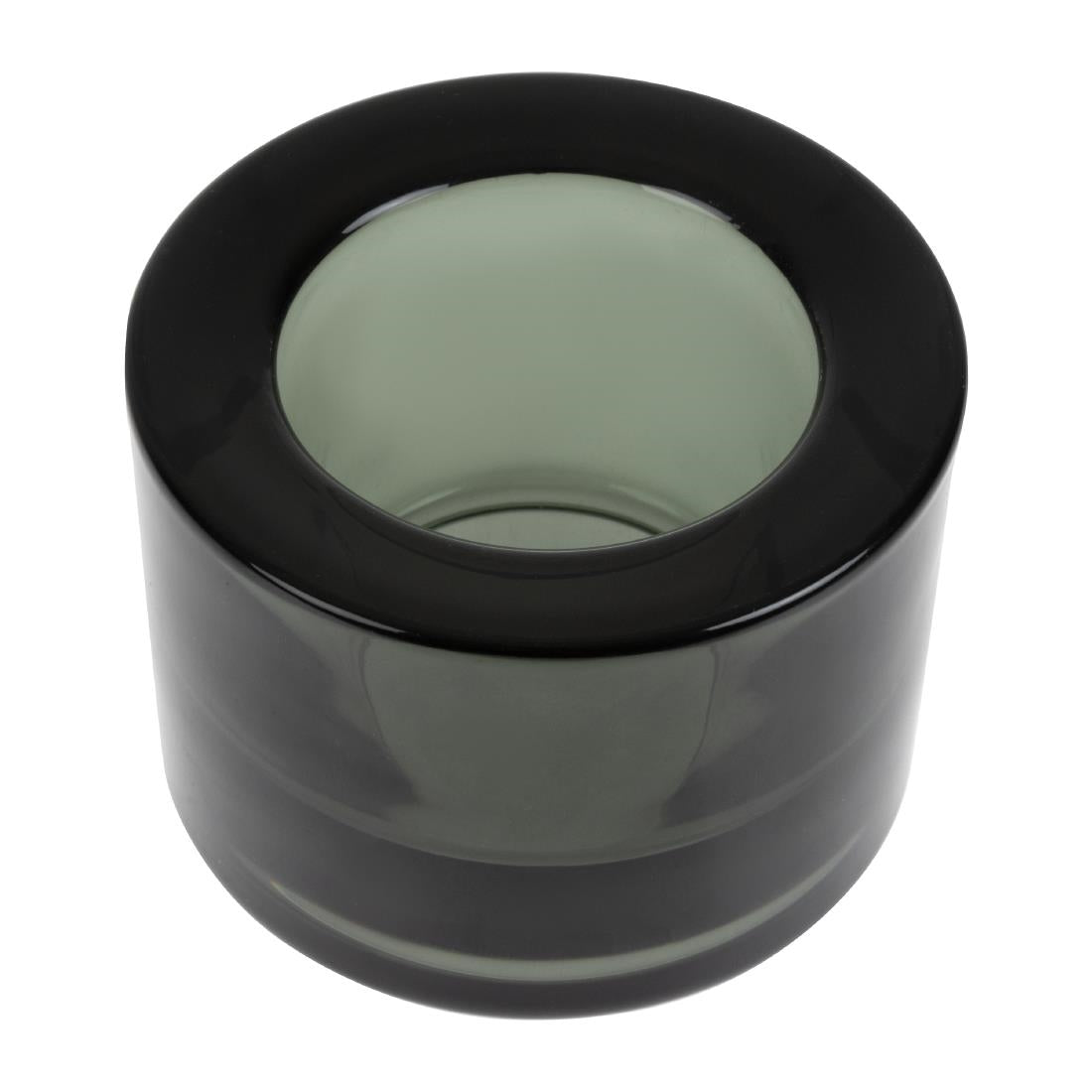 Utopia Chunky Black Tealight Holders (12 Pack)