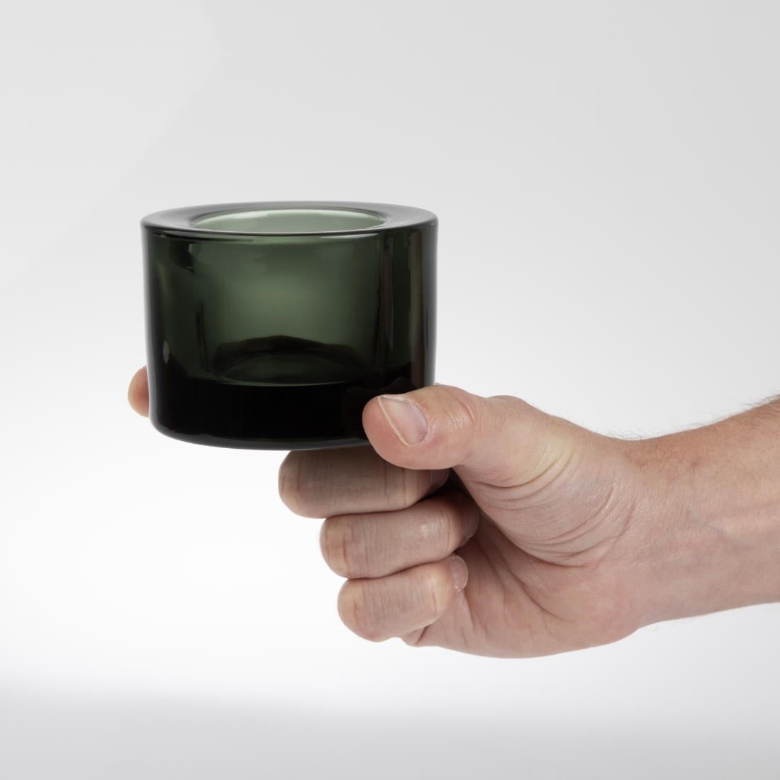Utopia Chunky Black Tealight Holders (12 Pack)