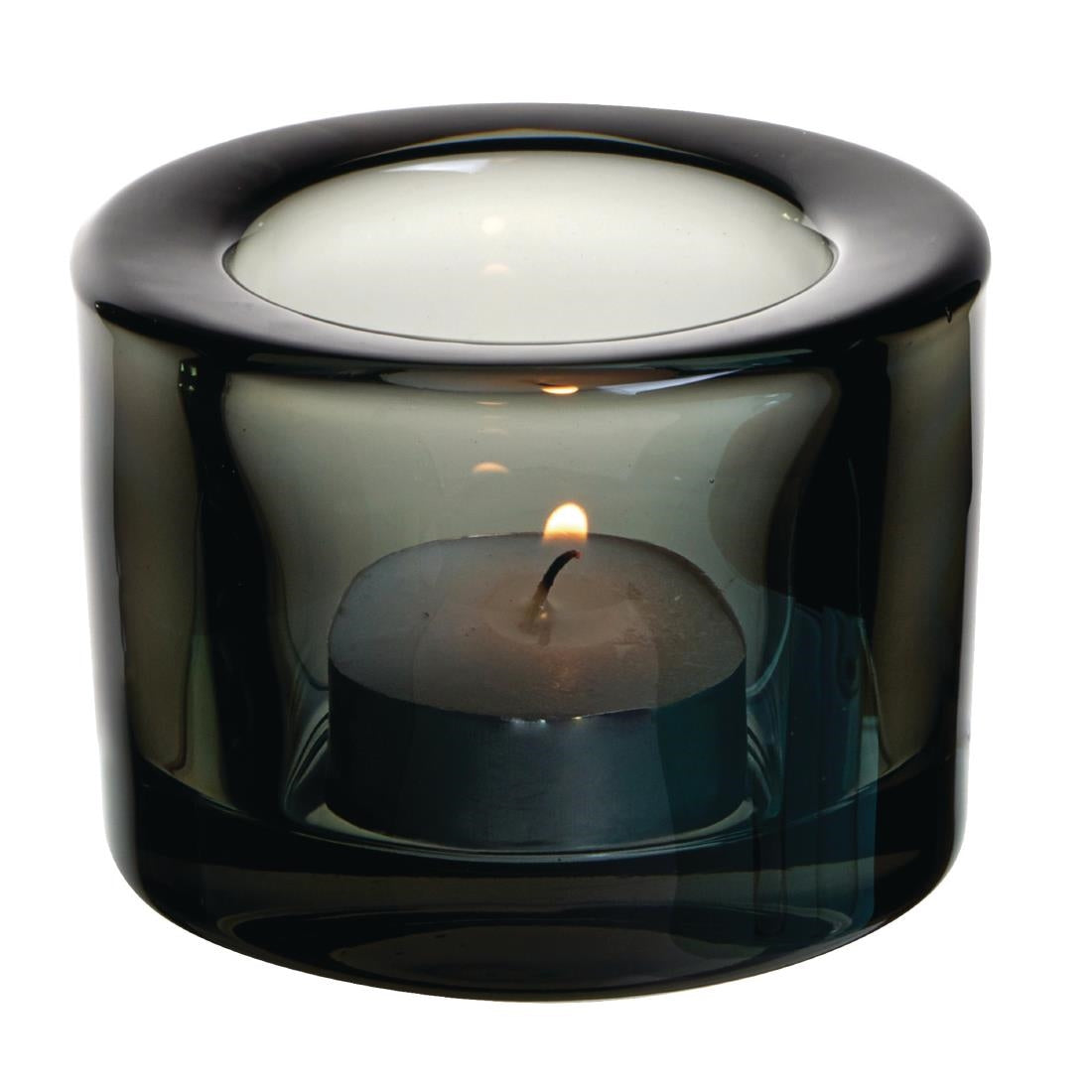 Utopia Chunky Black Tealight Holders (12 Pack)