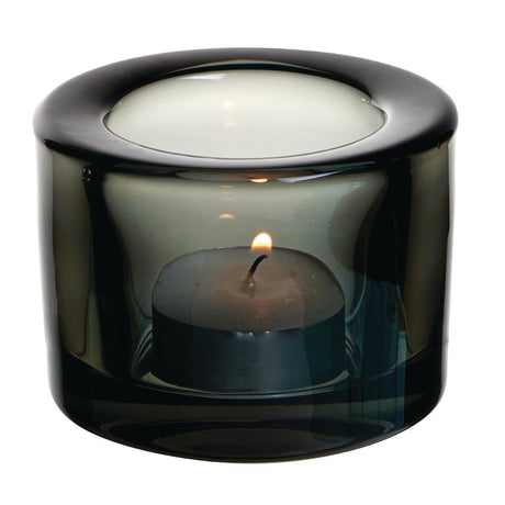 Utopia Chunky Black Tealight Holders (12 Pack)