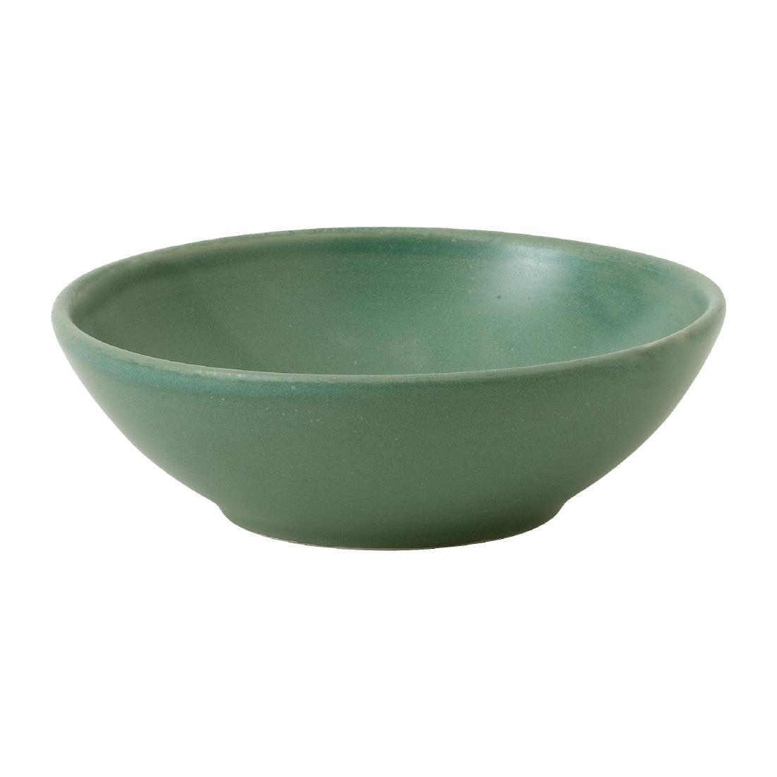 Churchill Super Vitrified Nourish Andorra Green Shallow Bowls 9oz (12 Pack)