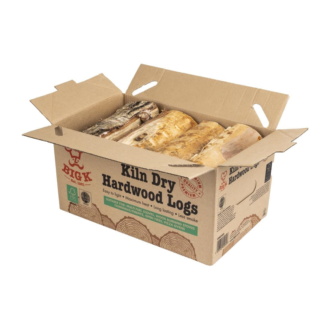 Big K Kiln Dry Hardwood Logs Box 8kg