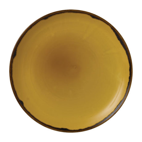 Dudson Harvest Coupe Plates Mustard 260mm (12 Pack)