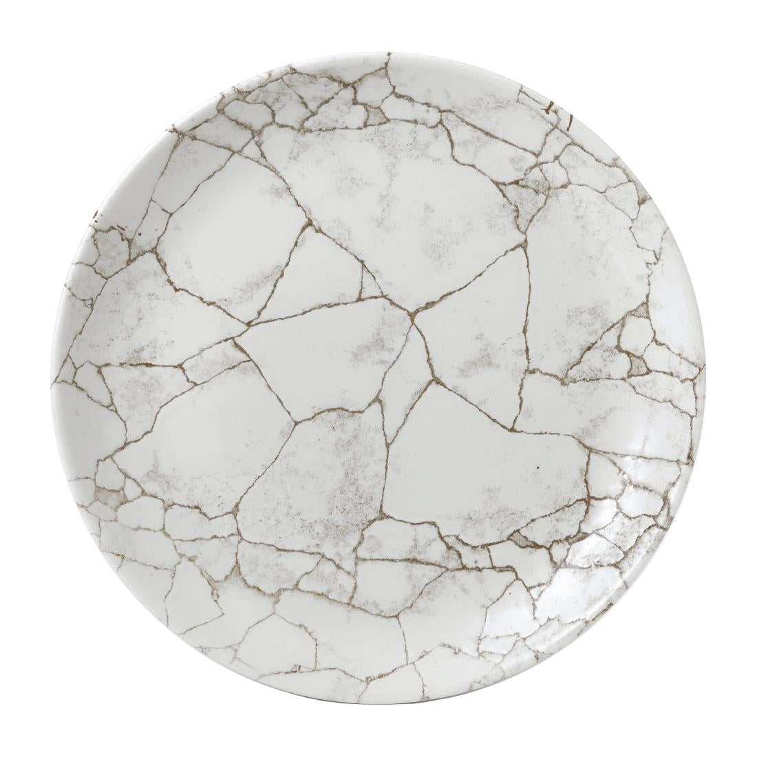 Studio Prints Kintsugi Agate Grey Coupe Plates 288mm (12 Pack)