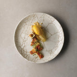 Studio Prints Kintsugi Agate Grey Coupe Plates 217mm (12 Pack)