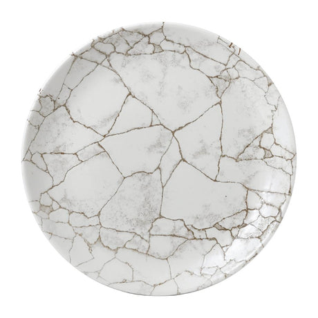 Studio Prints Kintsugi Agate Grey Coupe Plates 260mm (12 Pack)