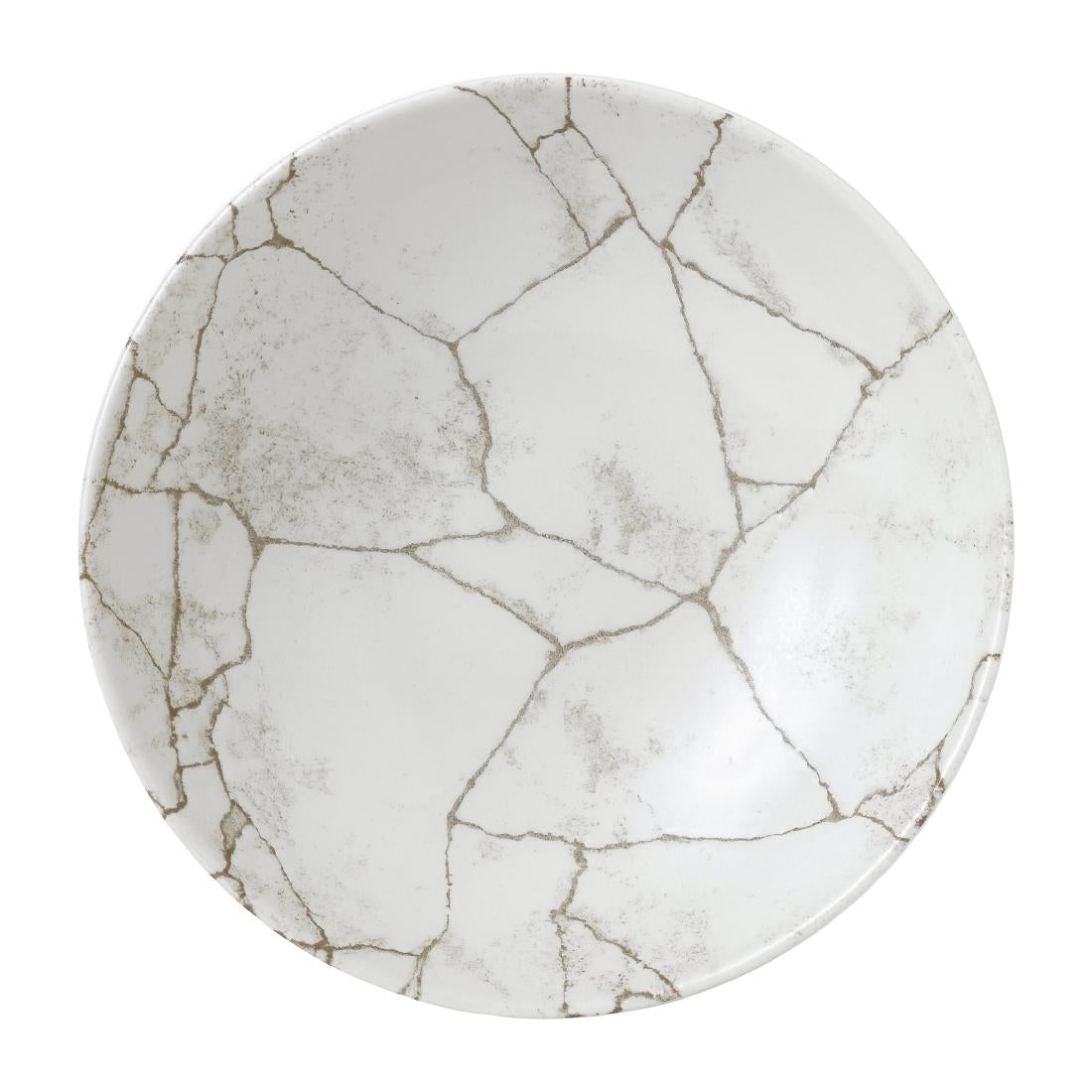 Studio Prints Kintsugi Agate Grey Coupe Bowls 182mm (12 Pack)