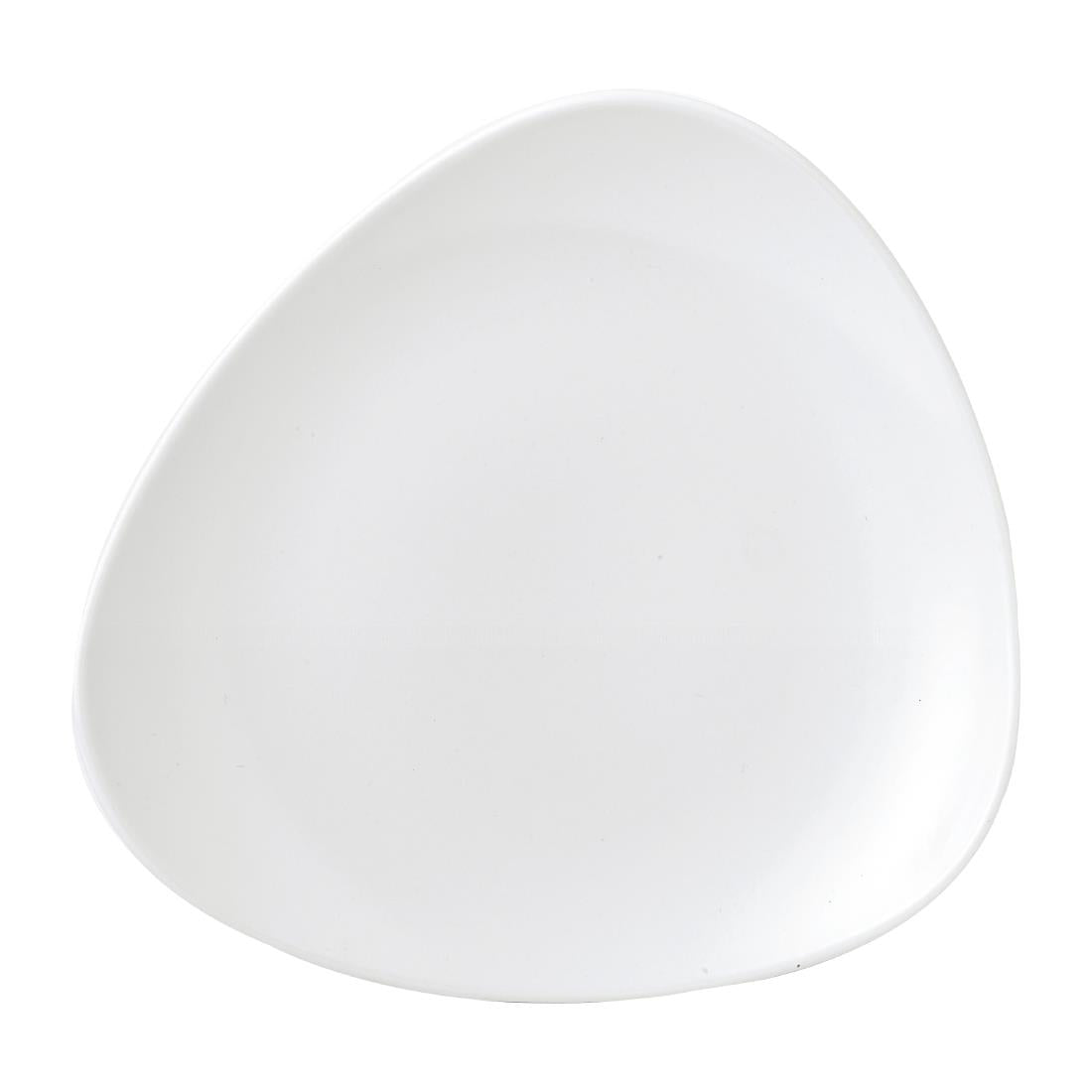 Churchill Vellum Triangle Plates White 192mm (12 Pack)