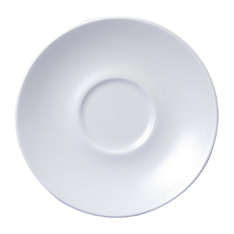 Churchill Vellum Espresso Saucers White 120mm (12 Pack)