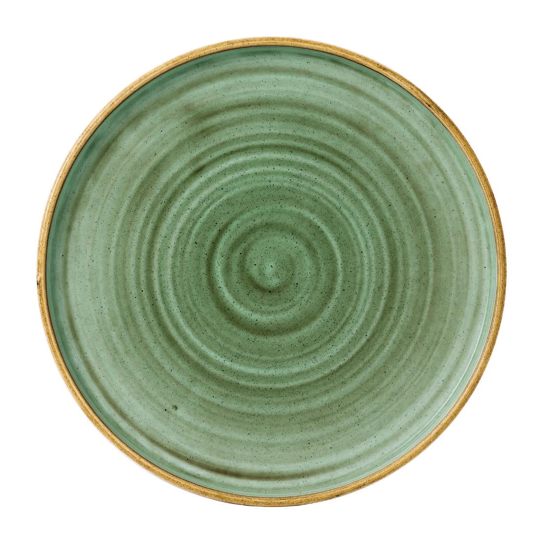 Stonecast Samphire Green Walled Plates 10 1/4 " (6 Pack)
