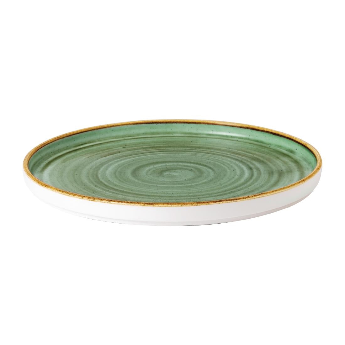 Stonecast Samphire Green Walled Plates 10 1/4 " (6 Pack)