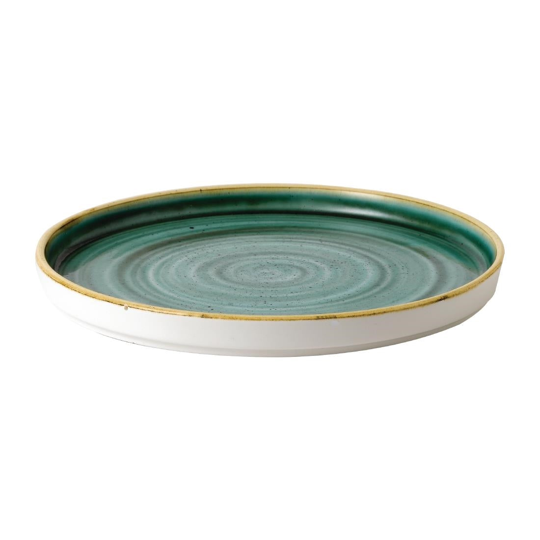 Stonecast Samphire Green Walled Plates 8 1/4 " (6 Pack)