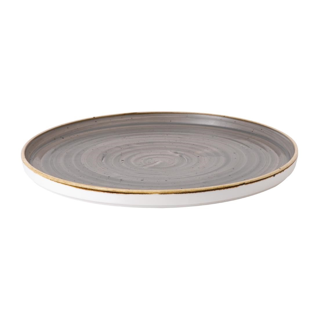 Stonecast Peppercorn Grey Walled Plates 10 3/4 " (6 Pack)