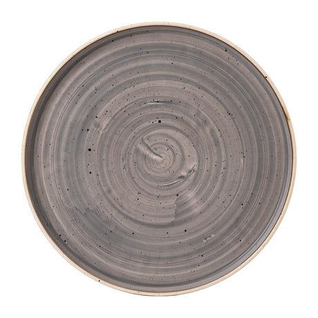 Stonecast Peppercorn Grey Walled Plates 6 1/8 " (6 Pack)