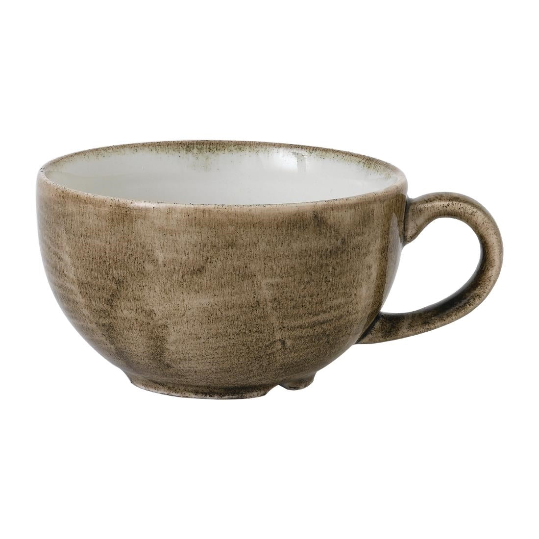 Stonecast Patina Antique Taupe Cappuccino Cups 8oz (12 Pack)
