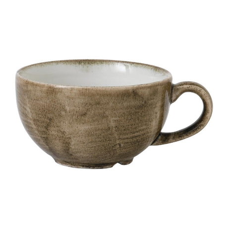 Stonecast Patina Antique Taupe Cappuccino Cups 8oz (12 Pack)