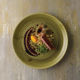 Stonecast Plume Olive Coupe Plates 8 2/3 " (12 Pack)