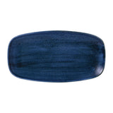 Stonecast Plume Ultramarine Chefs' Oblong Plates No. 4 13 7/8 x 7 3/8 " (6 Pack)