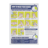 How To Wash Your Hands Sign A4 Self-Adhesive