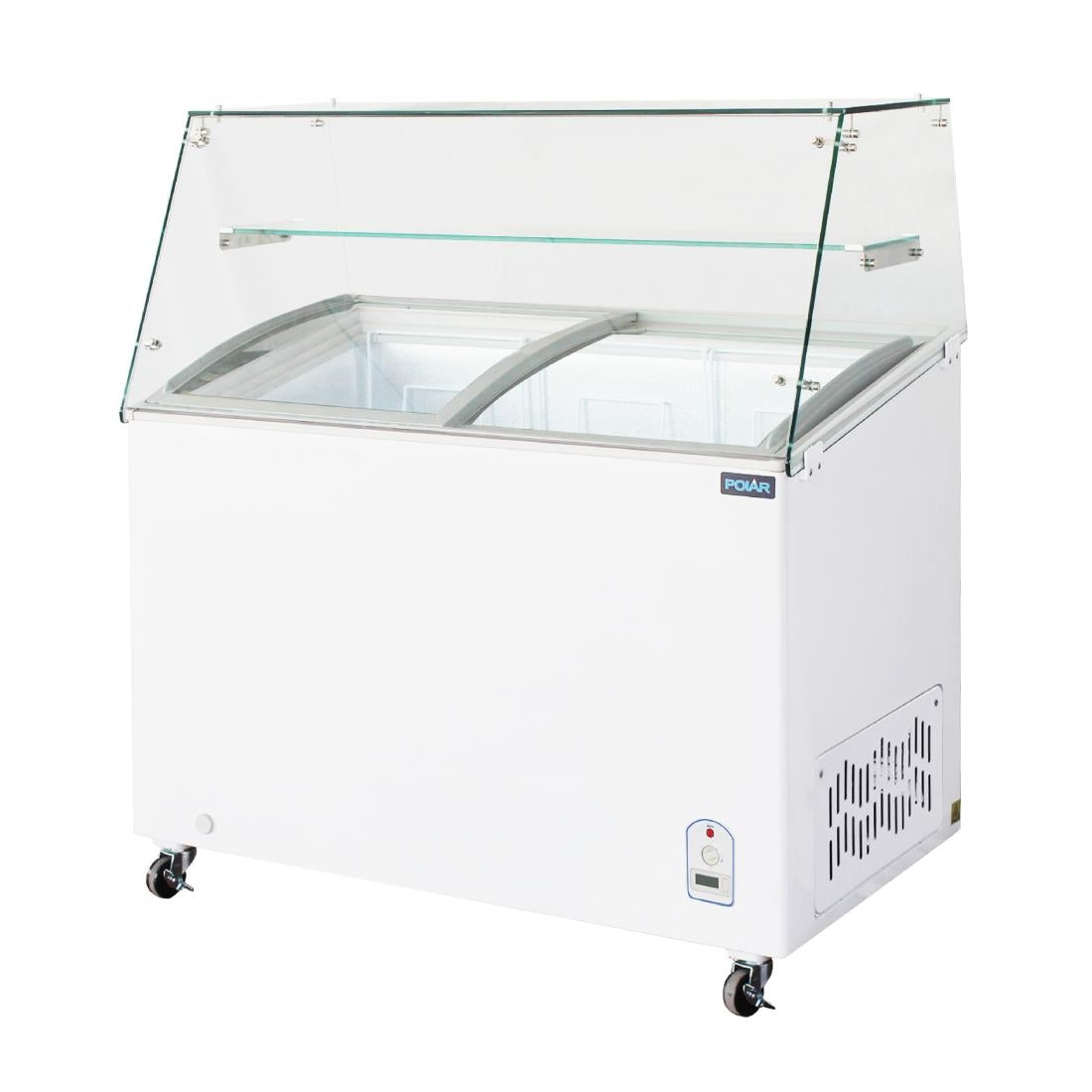 Polar G-Series Display Chest Freezer with Glass Surround 200Ltr