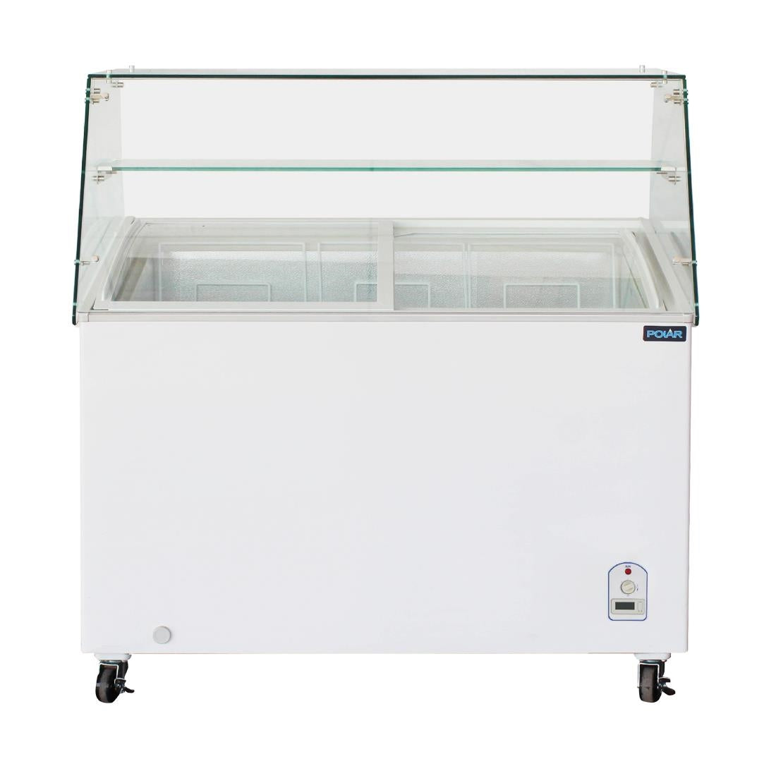 Polar G-Series Display Chest Freezer with Glass Surround 200Ltr